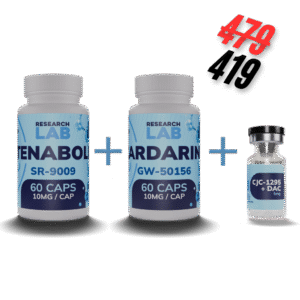 Stenabolic SR-9009 10mg 60 caps + Cardarine GW-501516 10mg 60 caps + CJC-1295 + DAC 5mg