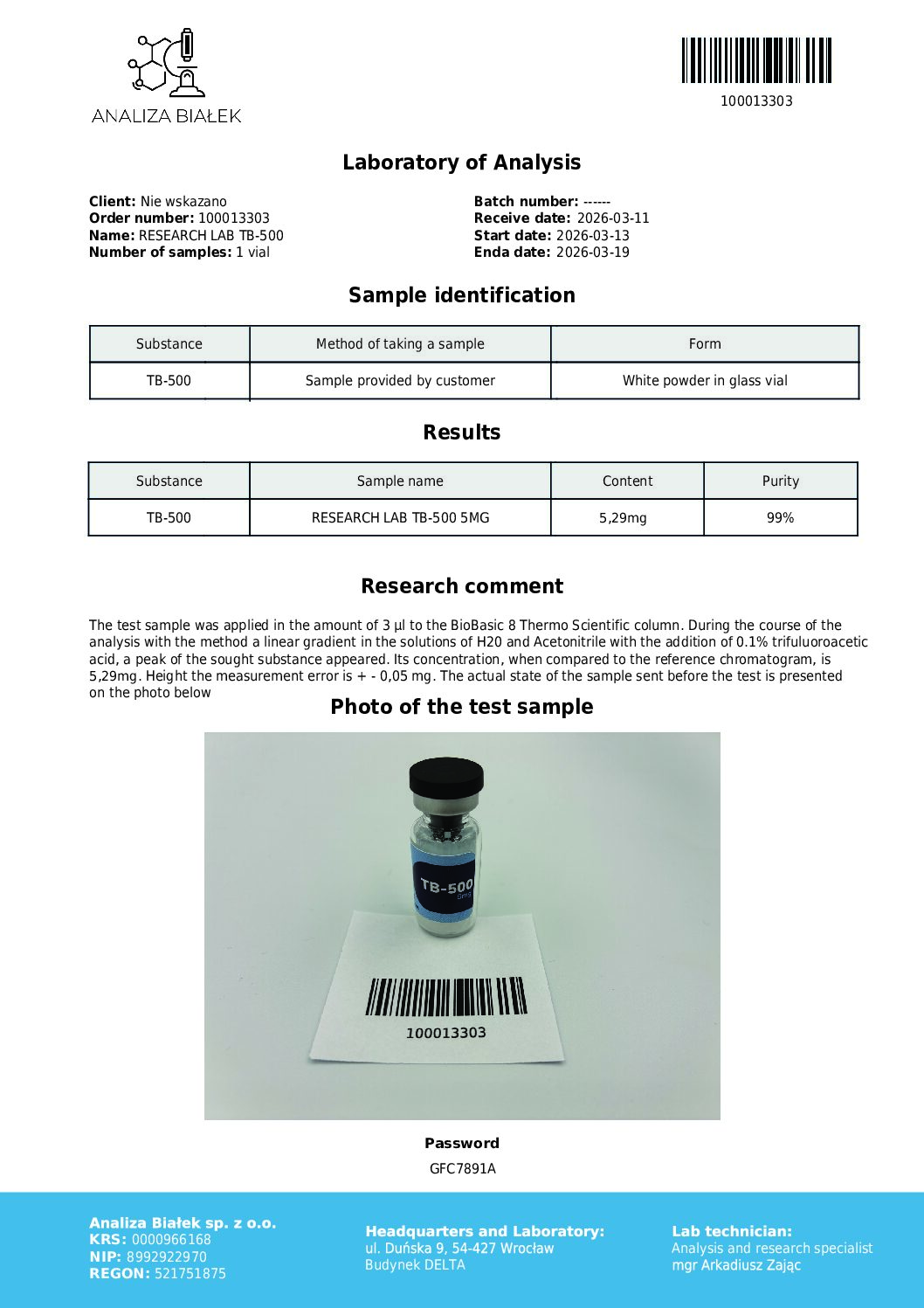 TB-500 5mg - Image 2