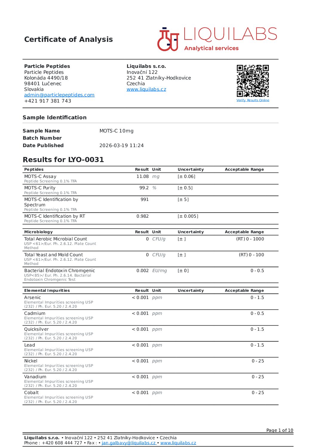 MOTS-C 10mg - Image 2